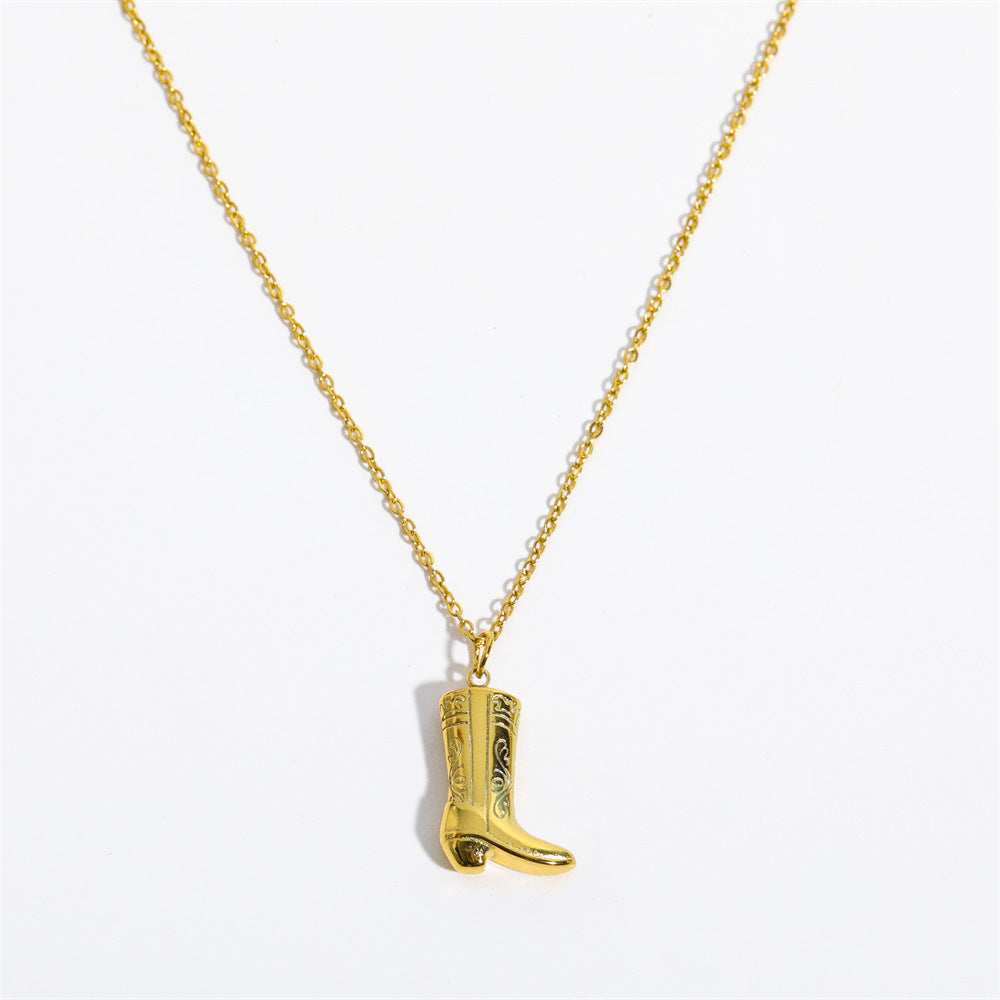 Wholesale Copper COWBOY BOOT Western Cowboy Boots Necklace